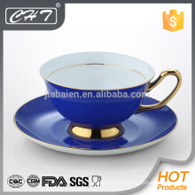 Porcelain decorative tea cup and saucer